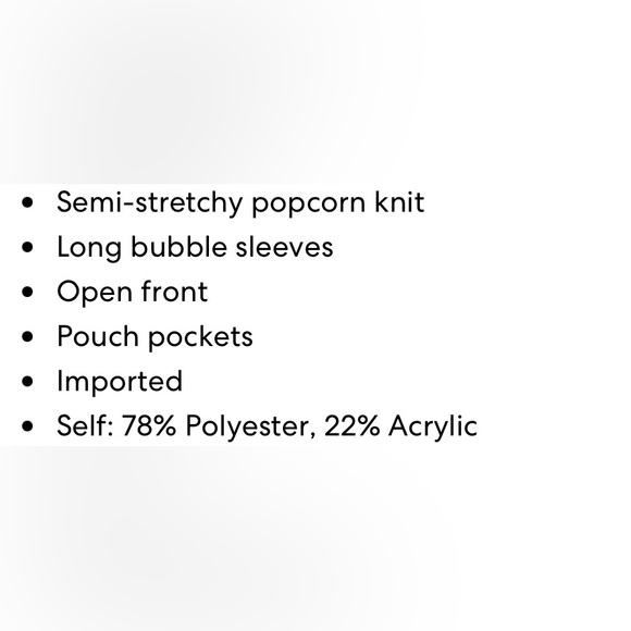 NWOT Zenana popcorn knit open front cardigan, size 1X, color is magenta - Picture 11 of 11